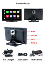 Precio especial venta directa de fábrica CarPlay Android Auto 4K + AHD1080P DVR pantalla inalámbrica fundición coche estéreo accesorios de coche