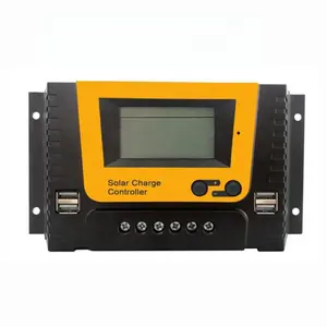 Lifepo4-controlador de cargador de batería solar, tamaño personalizado, 10, 20, 30, 40, 50, 60 amp, 12/24/36/48v, automático, Gel de plomo ácido, litio, pwm