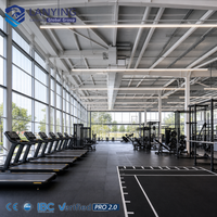 Centro Fitness Prefabbricato Moderno in Struttura d'Acciaio, Edificio per Allenamento, Stadio Sportivo Indoor in Metallo con Certificazione CWB