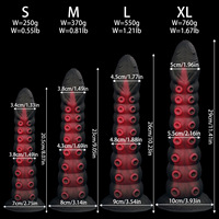 Nouveau Grand Plug Anal Tentacule de Pieuvre à Grandes Granules et Ventouse, Dilatateur Anal pour Homme et Femme, Jouet Sexuel de Massage en Silicone pour Adulte