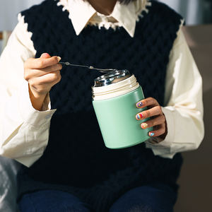 Récipient de nourriture <span class=keywords><strong>thermos</strong></span> en acier inoxydable 18/8 <span class=keywords><strong>pour</strong></span> <span class=keywords><strong>repas</strong></span> de voyage scolaire déjeuner pot de nourriture - Product Image 3