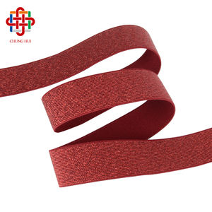 สายรัดเอวผ้าแจ็คการ์ดสีเงินเมทัลลิก,อุปกรณ์เสริมสำหรับ<span class=keywords><strong>กางเกง</strong></span>ชุดชั้นใน3ซม. - Product Image 5