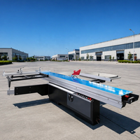 Machine de découpe haute précision et économique de 3200 mm pour panneaux de mélamine, scie à panneaux à table coulissante avec levage électrique