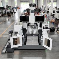 Centre d'usinage CNC à portique, haute précision, robuste, double colonne, 5 axes, fraiseuse automatique pour moules, SYNTEC