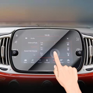 Pellicola Protettiva in Vetro Temperato HONGKEDA per Schermo di Navigazione GPS da 7 Pollici per <span class=keywords><strong>Fiat</strong></span> 500 Abarth - Product Image 1