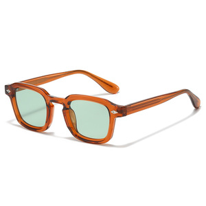 Custom Logo 2026 Trendy Men Women Full Rim Rivets Sun Glasses UV400 TR90 <b>Frames</b> <b>Square</b> <b>Sunglasses</b> - Product Image 1