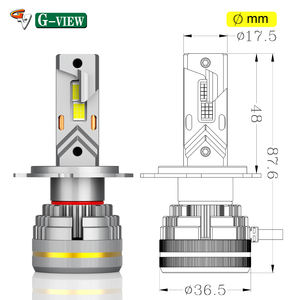 Gview Plug and Play H4 Auto LED testa lampada anabbagliante <span class=keywords><strong>H7</strong></span> H8 H13 9004 HB3 LED <span class=keywords><strong>luce</strong></span> Auto 200W <span class=keywords><strong>luce</strong></span> <span class=keywords><strong>bianca</strong></span> LED fari lampadine - Product Image 5