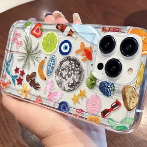 เคสโทรศัพท์ลายผลไม้หั่นชิ้น ปลาทอง ต้นมะพร้าว รุ่นดิสโก้ใหม่ ปี 2025 สำหรับ <span class=keywords><strong>iPhone</strong></span> 17 16 Pro Max แบบใส พิมพ์ลายรูใหญ่ - Product Image 3