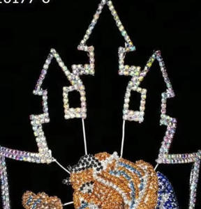 Belleza <span class=keywords><strong>bestia</strong></span> tema <span class=keywords><strong>corona</strong></span> Tiara princesa desfile <span class=keywords><strong>corona</strong></span> <span class=keywords><strong>de</strong></span> diamantes <span class=keywords><strong>de</strong></span> imitación - Product Image 2