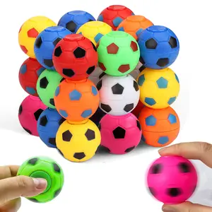 2023 Wholesale Fun 5CM Mini Sensory Stress Hand Spinner Fidget Finger Ball Soccer Football Spinner Toy for Teens Adults