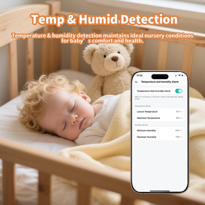 Màn hình bé camera kép để chăm sóc hai em bé cùng một lúc màn hình di động bé RGB đèn ngủ ru ngủ nhắc nhở cho ăn - Product Image 4