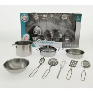 Walmart Audit Fty Dapur Pintar Mini, Mainan Dapur Stainless Steel dengan Berpura-pura Bermain Dapur Tanpa Magnet