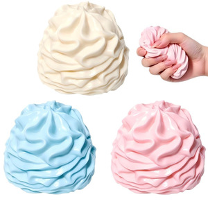 Cute Smiling Cream Roll Slow Rebound Squishy Toy New Arrival Soft Squeeze Sensory Fidget Novel Party Custom Stress Relief Gift - Product Image 4