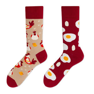 Chaussettes amusantes et colorées à motifs funky, chaussettes amusantes et mignonnes en coton peigné pour hommes et femmes - Product Image 2