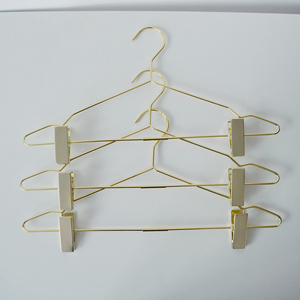 Negozio di abbigliamento femminile di lusso in metallo con Clip gonna <span class=keywords><strong>pantaloni</strong></span> appendiabiti in metallo appendiabiti in metallo con Clip - Product Image 2