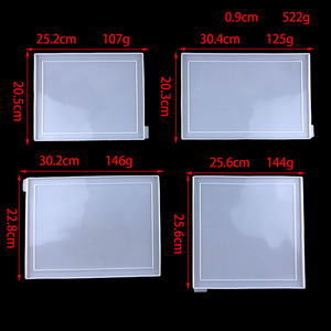 DIY 대형 사각형 에폭시 수지 디지털 포토 프레임 실리콘 금형 거울 장식 몰딩 - Product Image 5