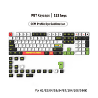Factory High-level PBT Dye-sublimation Custom Keycaps Full Size Sets Anime Keycaps for Mechanical Keyboard Nice Gifts for Gaming