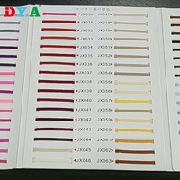 Cordon plat en polyester tressé de 4 mm, coloré, pour accessoires vestimentaires
