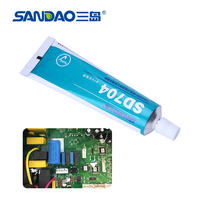 RTV Silicone Sealant Perekat Isolasi Elektronik Suhu Tinggi Tahan Kelembapan Anti Penuaan untuk Sirkuit Terpadu