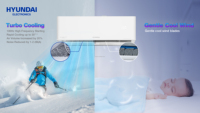 Climatisation split HYUNDAI nouvelle génération 7000 BTU avec trois filtres, mode économie d'énergie et silencieux pour usage domestique et hôtelier