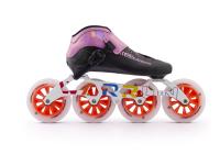 Patins à roulettes de vitesse en ligne Warrun OEM Logo haut de gamme pour adultes, professionnels, 3 couches de fibre de carbone, légers et confortables