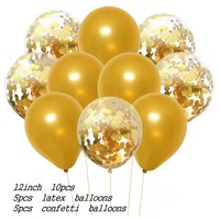 Ensemble de ballons d'anniversaire de 16 pouces, écologiques, pour fêtes, lettres en feuille d'or/or rose, ballons à l'hélium, décoration