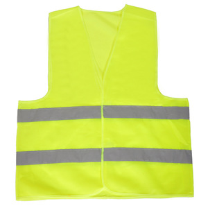 Chaleco DE SEGURIDAD reflectante de poliéster 100% barato promocional, chaleco de trabajador de saneamiento de comando de tráfico ligero que absorbe la humedad - Product Image 5