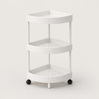 Chariot de rangement roulant à 3 niveaux avec 4 roues, étagère mobile pour cuisine, salle de bain, chambre, bureau à domicile, vente en gros OEM/ODM