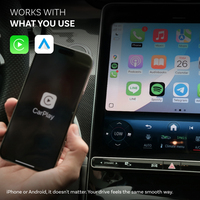 Adaptateur sans fil Ottocast 2-en-1 CarPlay Android Auto, mini dongle filaire vers sans fil, WiFi 6 BT 5.4, garantie 1 an