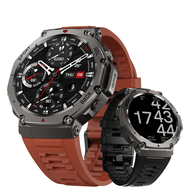 2025 GPS Smart Watch DM58 Air Pressure Altitude Compass Menstrual Cycle 500mAh 5ATM Waterproof Outdoor Smart Watches