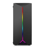 2022 Hot Desktop Table Atx Player Computer Gaming Case ABS Cabinet PC avec panneau en verre trempé Stock Usb Plastic Mid Tower
