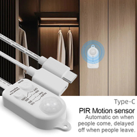 Usine Multi-Fonction PIR Induction Commutateur USB-C Type C TDL-2045 Smart Home Stepless Lumières pour Chambre Escaliers Induction