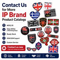 Patchs brodés thermocollants ou à coudre, motif Union Jack britannique, drapeau, cœur, bouclier, Angleterre, Londres, nautique, yachting, lunettes de soleil