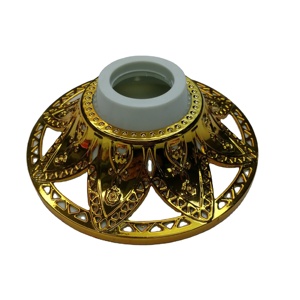 Giá Nhà Máy Bán Buôn Trung Quốc Giá Bạc Và Vàng CE/Vde/Rohs Phê Duyệt B22 Ổ Cắm Giữ Đèn Tường Bakelite - Product Image 1