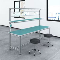 Roulette de table en aluminium personnalisé ODM antistatique assemblage de bureau antistatique roues industrielles d'établi en aluminium léger antistatique