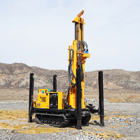 Foreuse pneumatique diesel pour puits d'eau, structure compacte, multifonctionnelle pour le forage de sondages