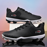 Chaussures de baseball personnalisées en gros, respirantes, à crampons texturés, pour l'entraînement sportif en extérieur et le softball
