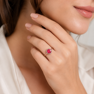 Anello Aperto Regolabile con Pietra Delicata Colorata, Anello Minimalista da Donna - Product Image 2