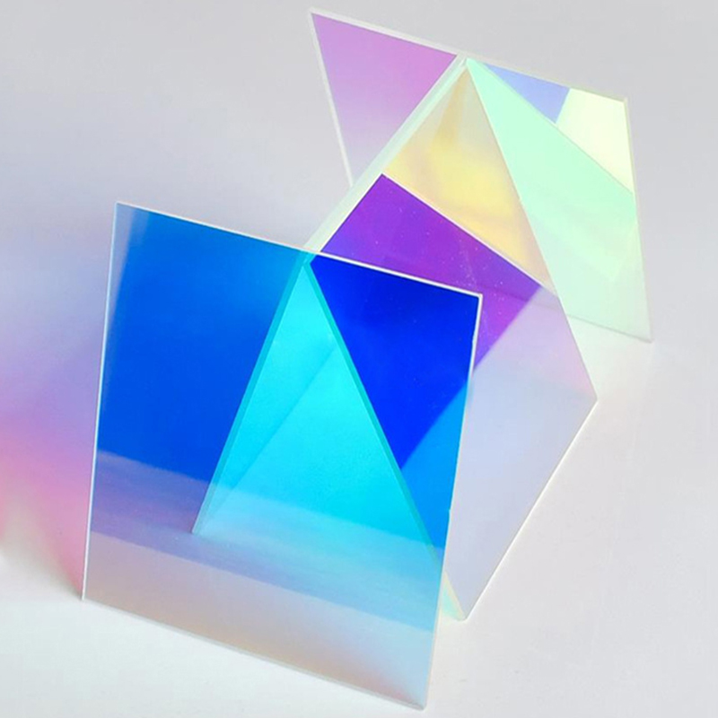 Gradient Acrylic Rainbow Sheet - Iridescent Holographic