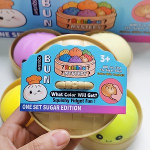 Jouet anti-stress populaire 2026 en forme de dumpling à presser, jouet sensoriel souple à remontée lente en mousse PU, balle anti-stress, jouets promotionnels - Product Image 6