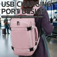 Mochila para Portátil de Viaje de Negocios OEM de 40*25*20cm con Puerto de Carga USB, Oxford Impermeable, Logotipo Personalizado, Compresión al Vacío