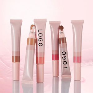 Cosmetici Private Label 5 colori tinta opaca guancia impermeabile Vegan liquido fard trucco molto pigmentato liquido arrossire - Product Image 2