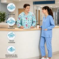 Tenues d'infirmière ANNO colorées à séchage rapide avec logo personnalisé pour les pharmacies et les centres médicaux