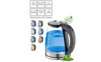 Bouilloire électrique sans fil à affichage LED en verre de haute qualité, contrôle numérique, contrôle de la température en temps réel, 1,8 L, pour la maison et l'hôtel
