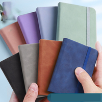 Carnet en cuir imperméable A7 avec logo personnalisé, mini-agenda portable, papier épaissi