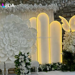 LEDA - Soporte de tela de alta calidad para decoración de escenarios de fiesta, fondo cuadrado con luz LED, arco de boda - Product Image 4