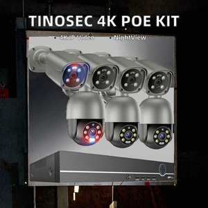 Tinosec PTZ 4K POE IP CCTV NVR Kit mit 8CH 8MP Kameras CMOS-Sensor Audio Cloud-Speicher H.265 Nachtsicht 1 Jahr Garantie - Product Image 5