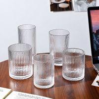 Verre Collins côtelé de style japonais en gros pour Long Island Iced Tea, Americano glacé, whisky – Logo personnalisé