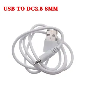 USB TO DC 2.5mm Plug connector audio power cord for Sex toy vibrator beauty instrument jack charge cable 8-21mm Charging wire