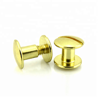 Custom Brass Book Binding Screw Post Binders , Aluminum Male Female Chicago Screw